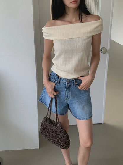 【KR】The A-Line Denim Shorts