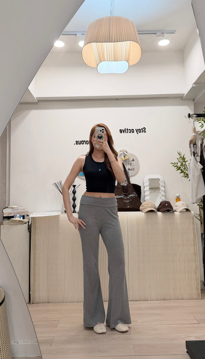 Softy Fold-Over Flare Pants