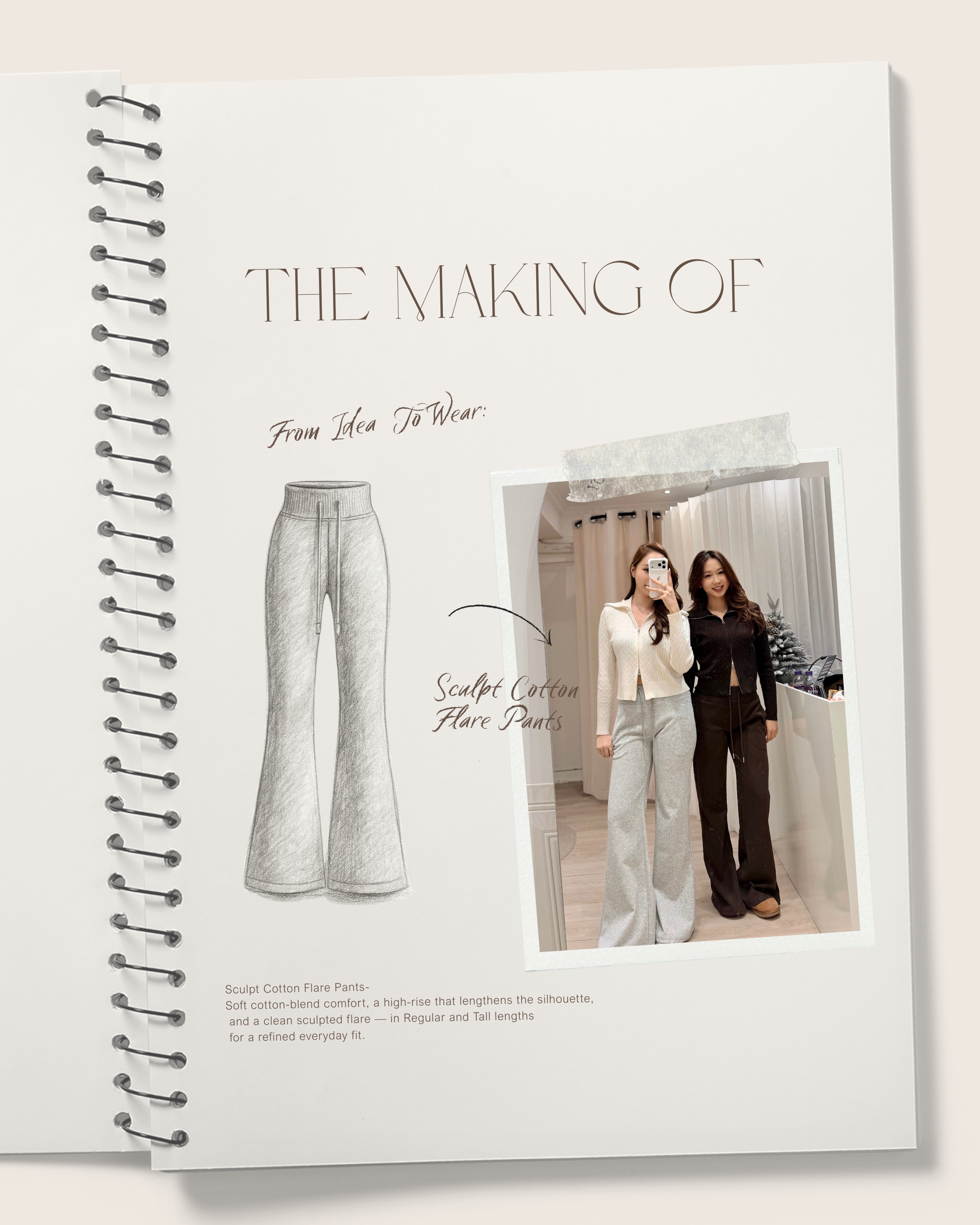 Sculpt Cotton Flare Pants